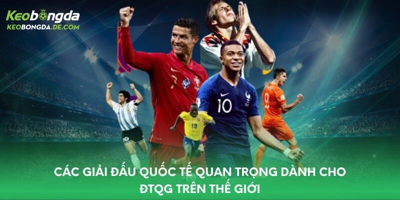 Các giải đấu quốc tế quan trọng dành cho ĐTQG trên thế giới